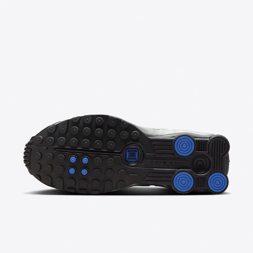 Shox R4 Metallic Silver Black Racer Blue