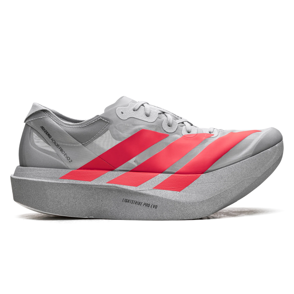 Adizero Adios Pro EVO 2 "Silver Metallic/Lucid Red/Grey Two"
