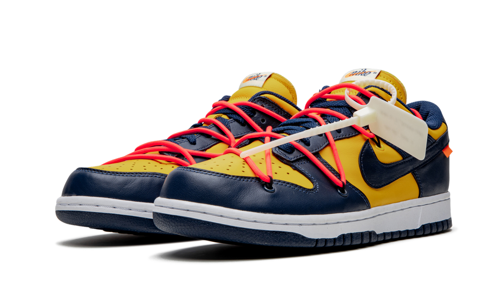 Dunk Low Off White University Gold Mindnight Navy