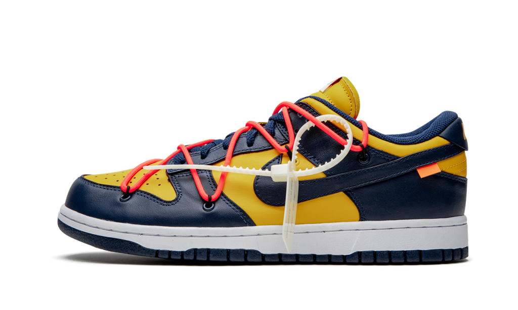 Dunk Low Off White University Gold Mindnight Navy