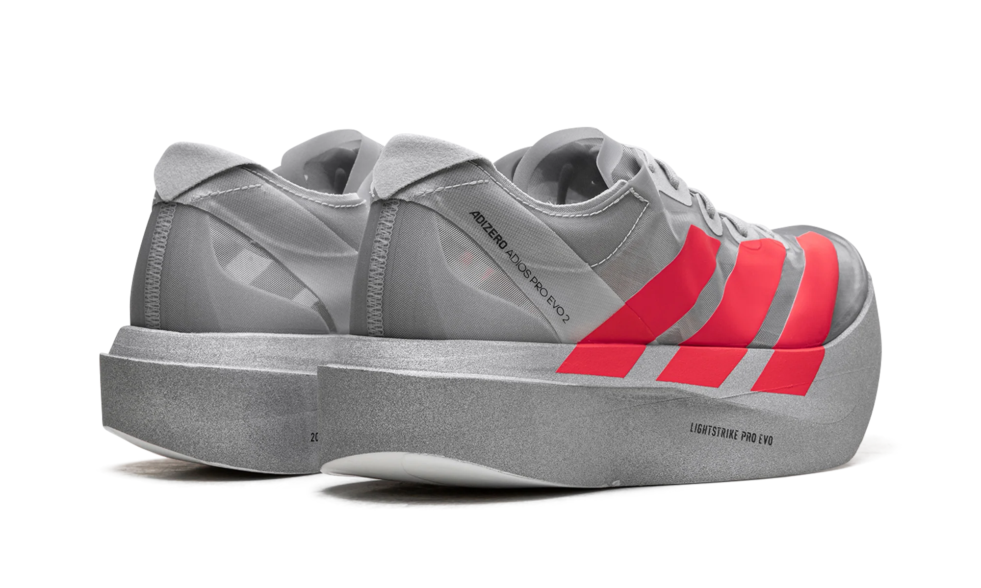Adizero Adios Pro EVO 2 "Silver Metallic/Lucid Red/Grey Two"