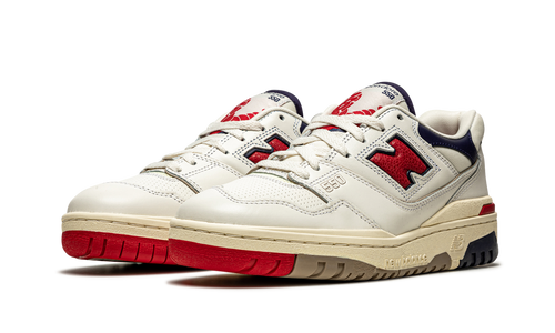 550 Aime Leon Dore White Navy Red