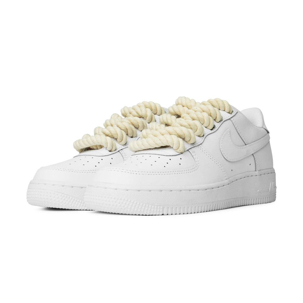 Air Force 1 Low Rope Lace White Cream (GS)